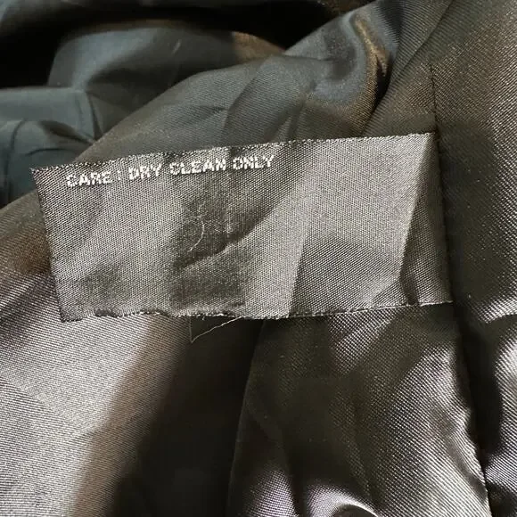 Claiborne Outerwear Men’s Italian Wool Blend Coat Overcoat Jacket Black Large